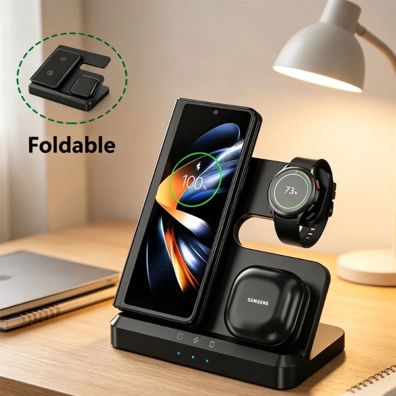 Wireless Charger Watch - Cargador Inalámbrico Rápido 3 en 1