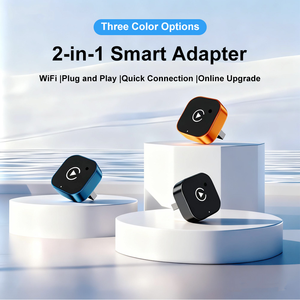 Smartwatch Universal - Adaptador Inalámbrico CarPlay 2 en 1,