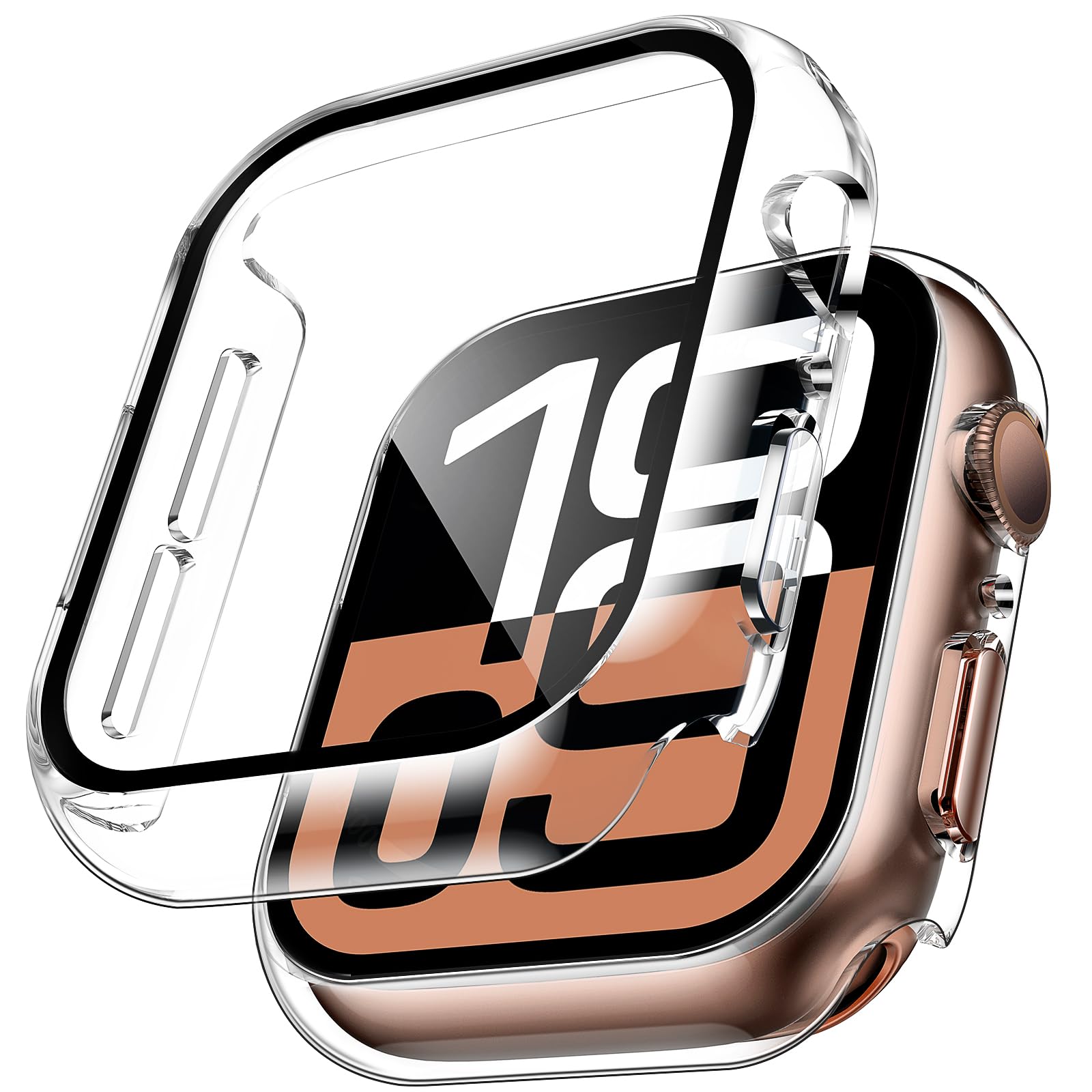 Smartwatch Case - 2 uds caja de vidrio templado