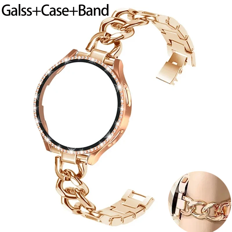 Accessories For Galaxy Watch 5 - Funda ostentosa + pulsera para Samsung