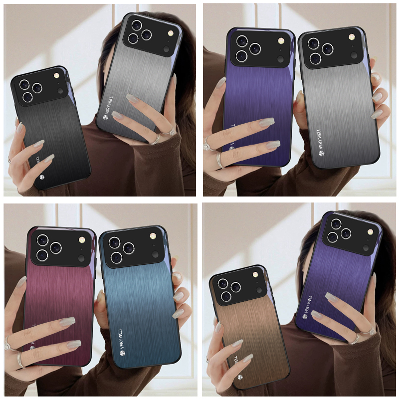 Screen Protector Film - Funda de teléfono de vidrio negro