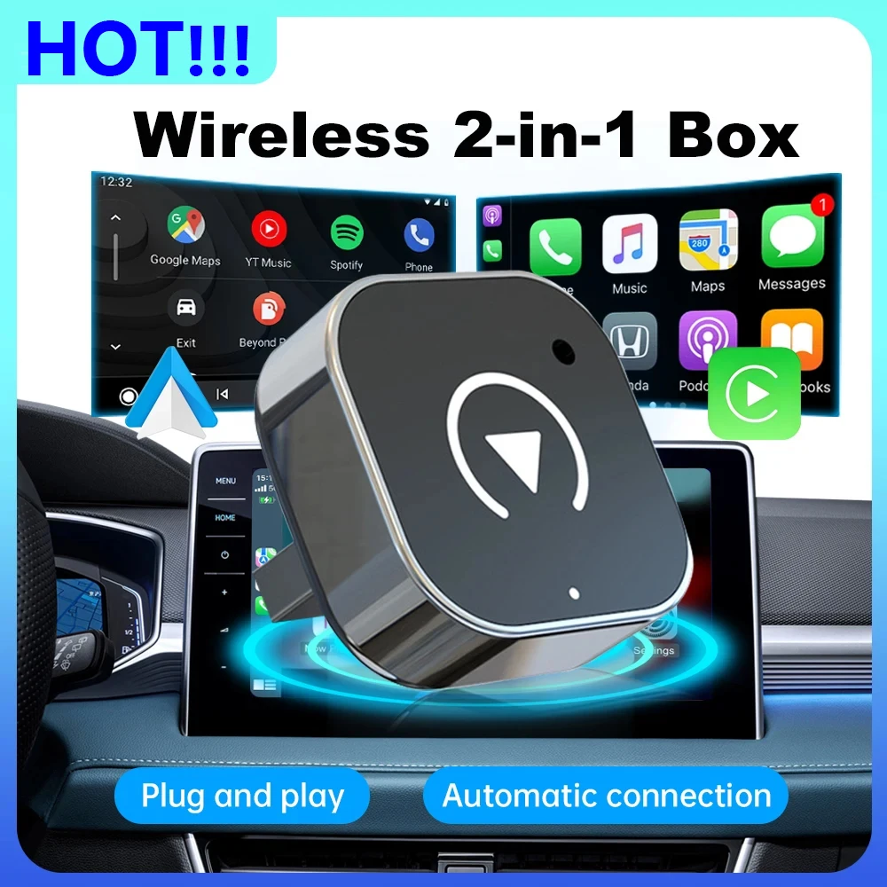 Smartwatch Universal - Nuevo Adaptador Inalámbrico CarPlay y Android