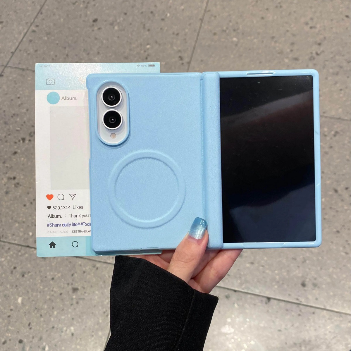 Screen Protector Film - Funda de cuero mate de color