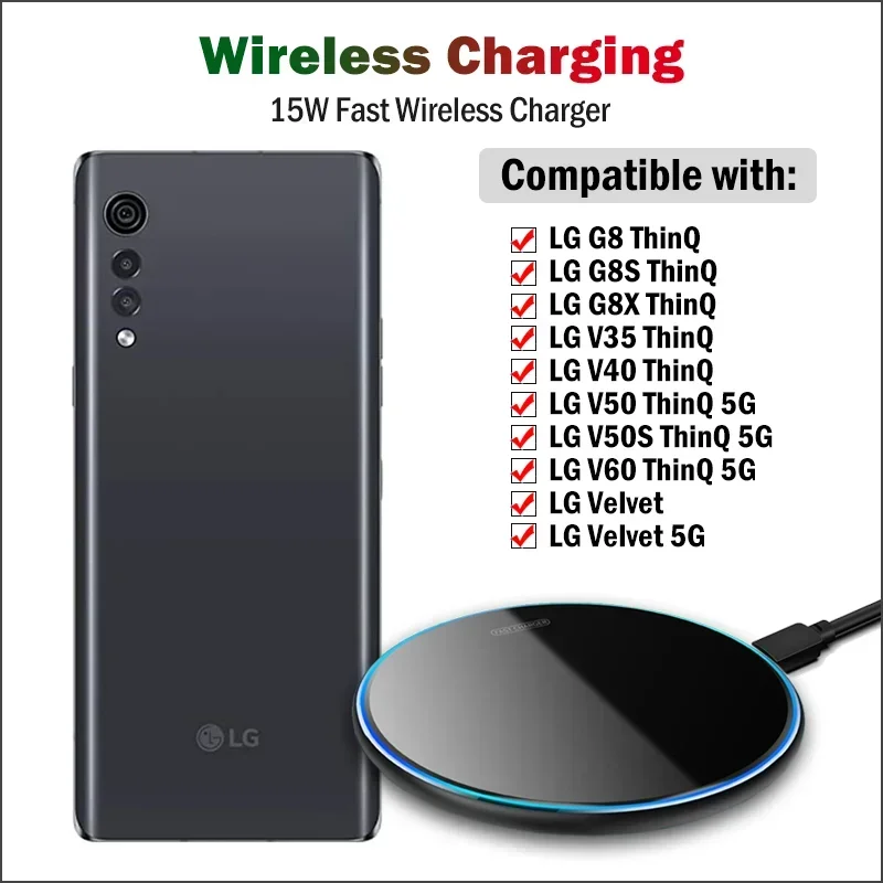 Wireless Charger Watch - Cargador inalámbrico rápido de 15W para