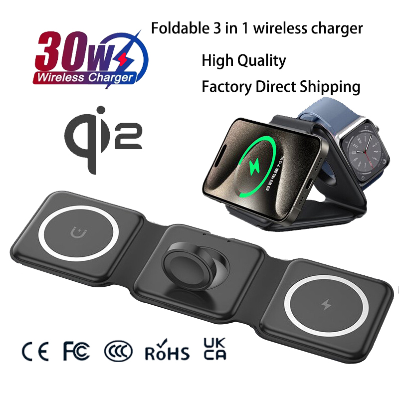 Wireless Charger Watch - Estación de Carga Magnética Plegable Universal