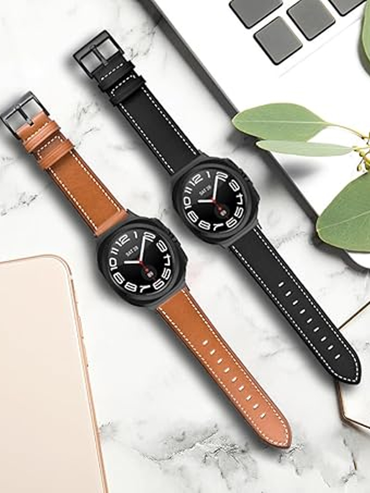 Samsung Smartwatch Ultra Accessories - Correa de cuero genuino para Samsung