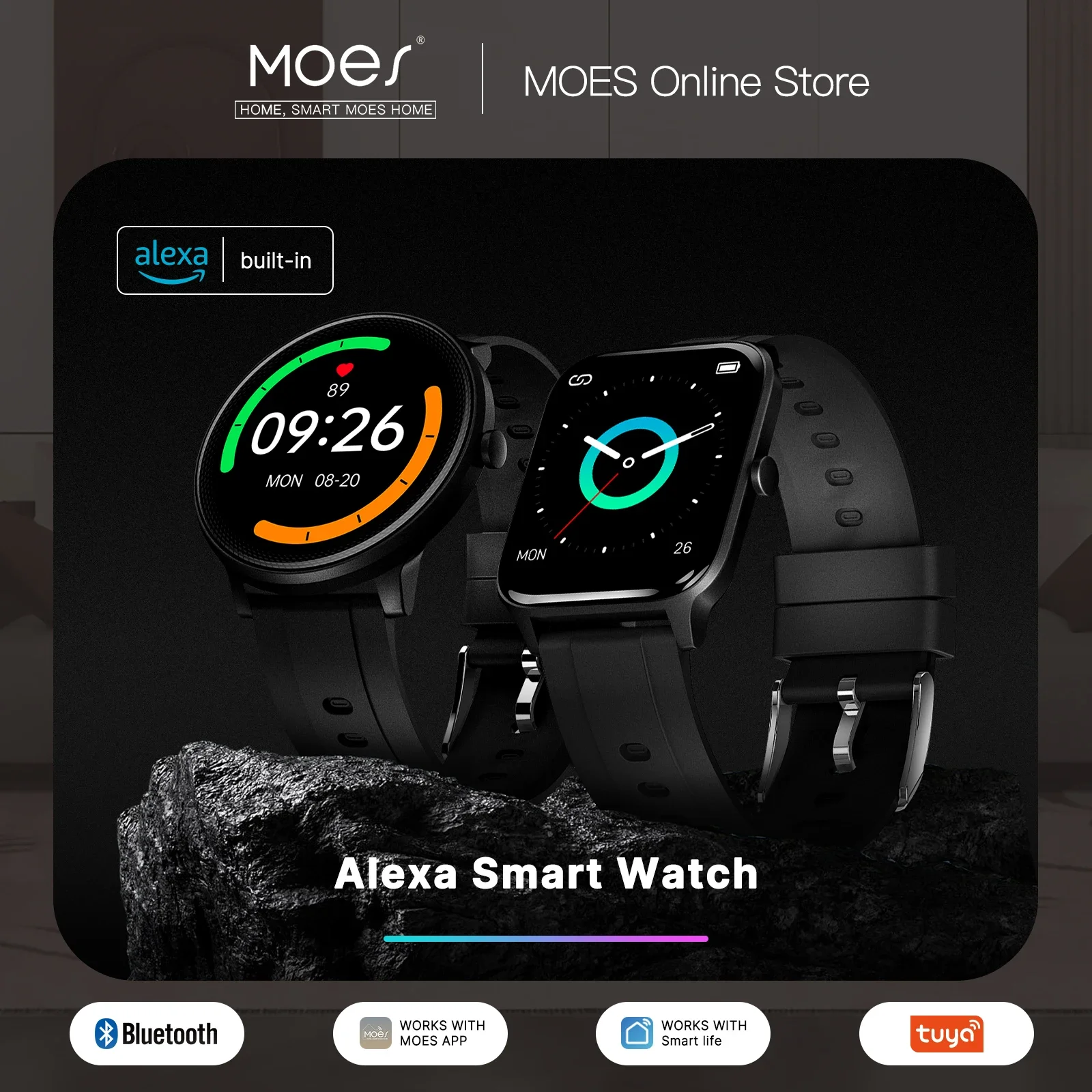 Smartwatch Touch - MOES-reloj inteligente con pantalla táctil, dispositivo