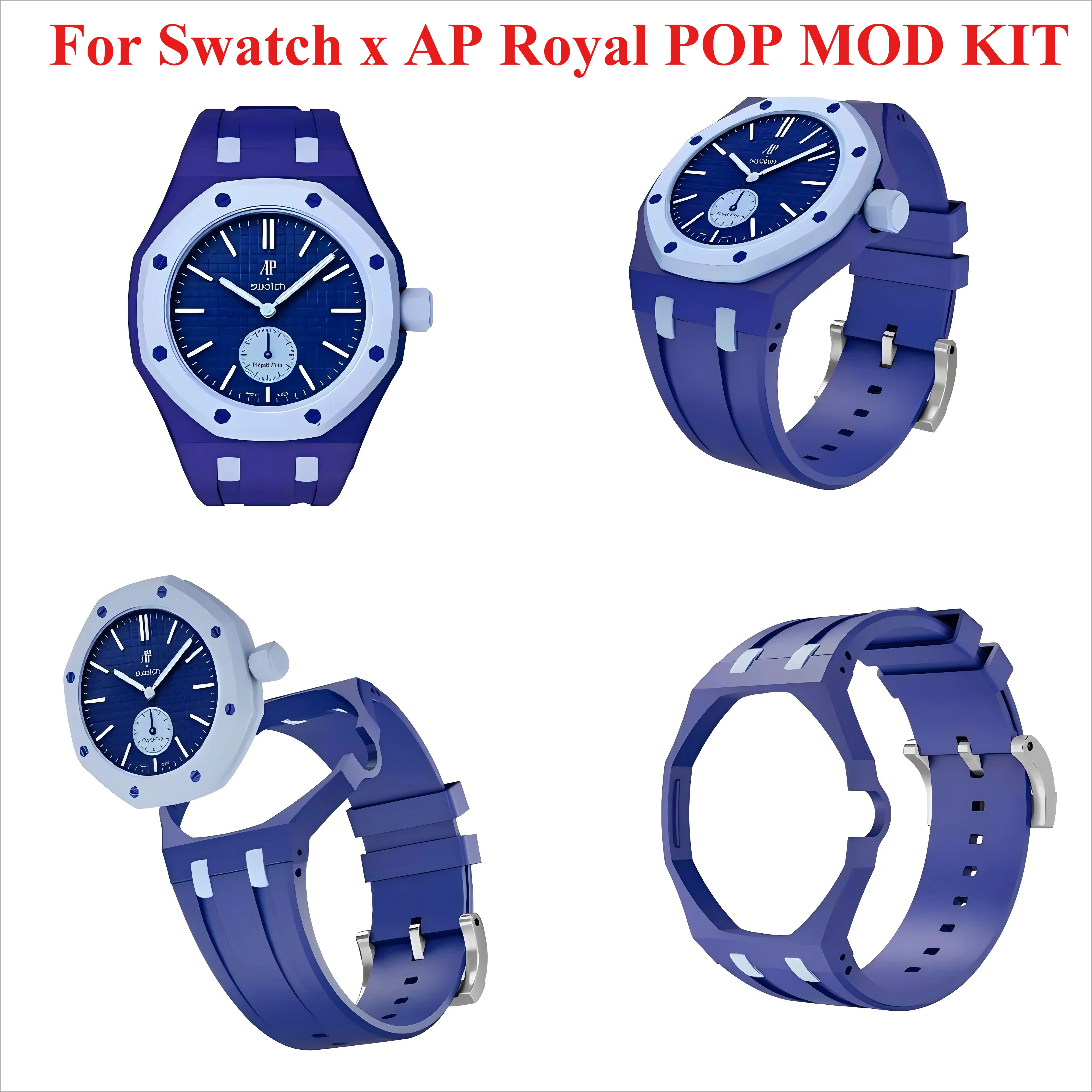 Smartwatch Case - Correa de Silicona Royal POP Swatch