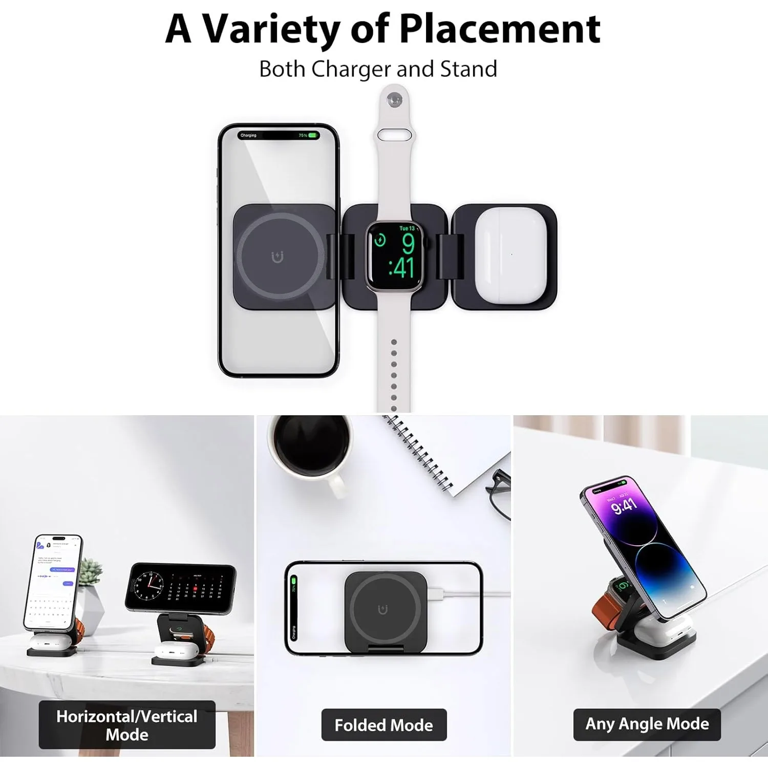 Cargador inalámbrico rápido pl - Wireless Charger Watch reseña y precio