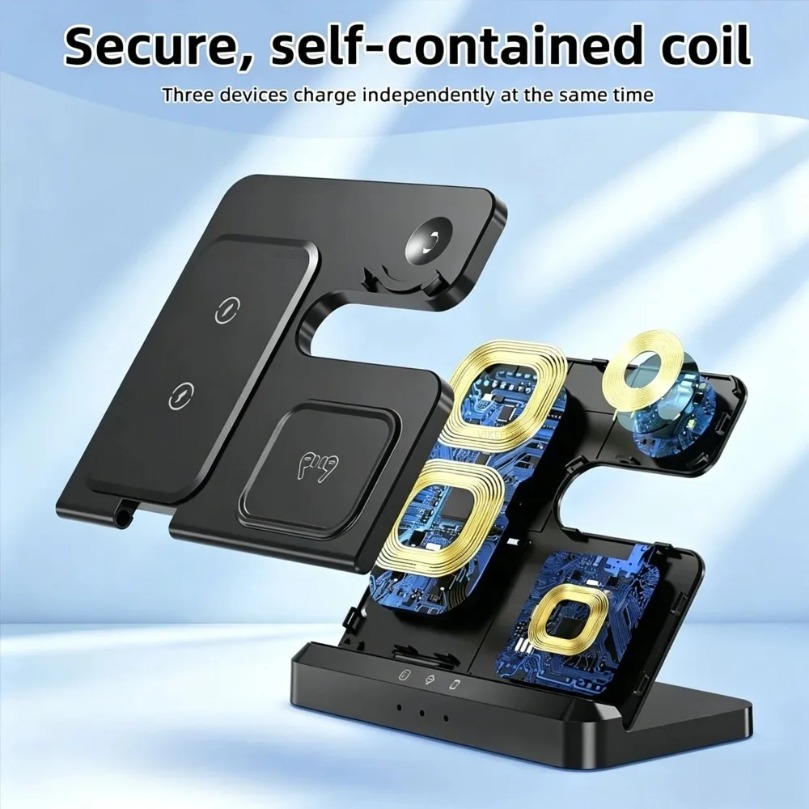 Cargador Inalámbrico Rápido 3  - Wireless Charger Watch reseña y precio