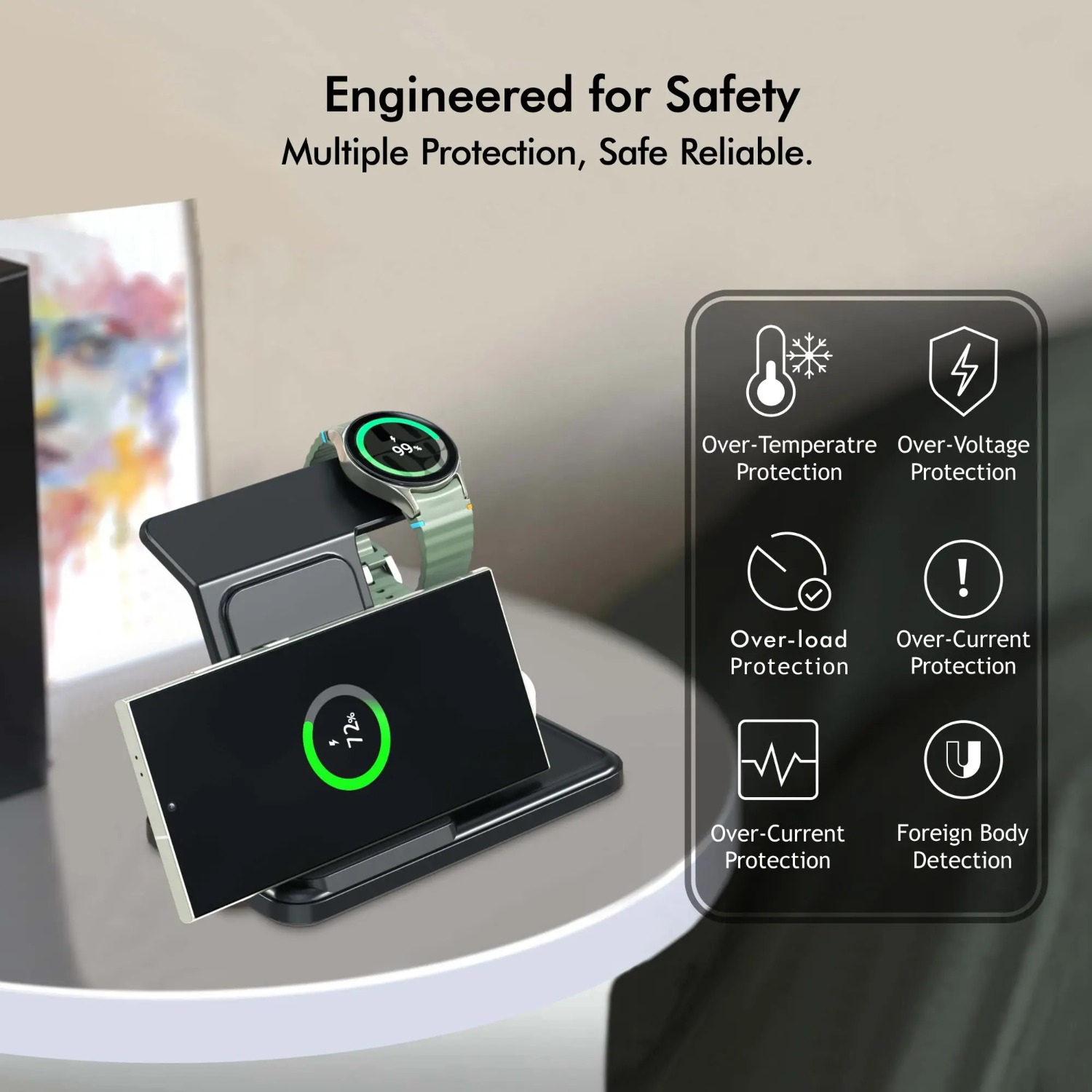 Estación de carga inalámbrica  - Wireless Charger Watch reseña y precio