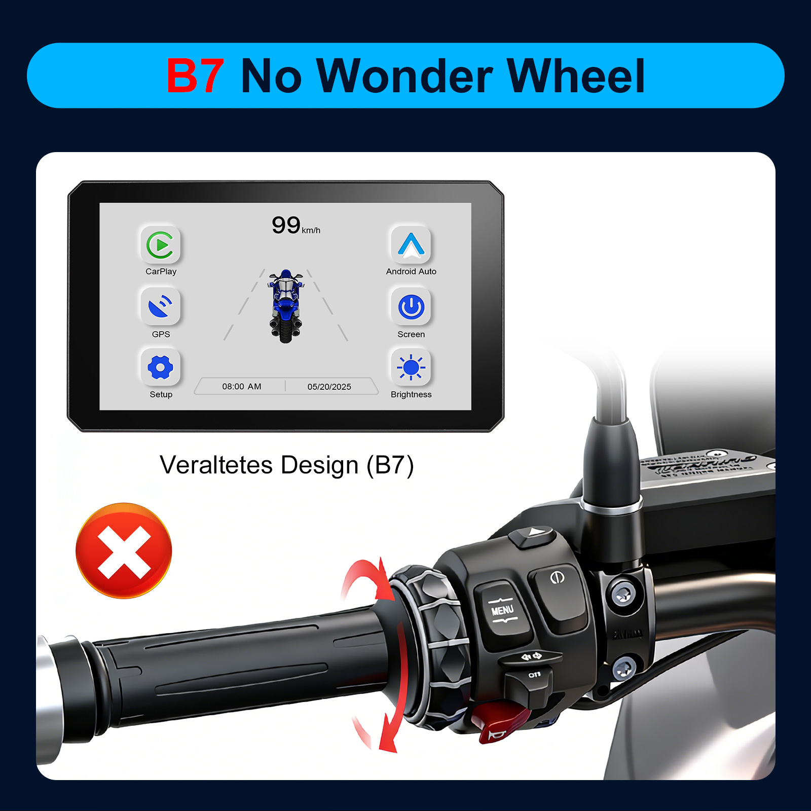 Carplay para BMW XR M1000 R120 - Smartwatch Universal reseña y precio