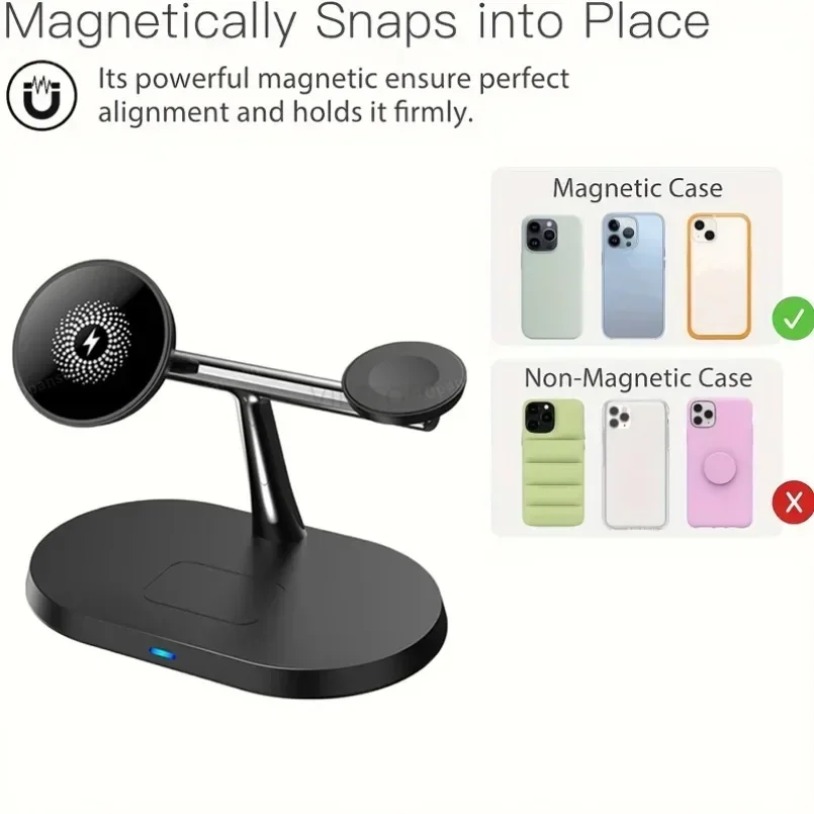 Cargador inalámbrico magnético - Wireless Charger Watch reseña y precio