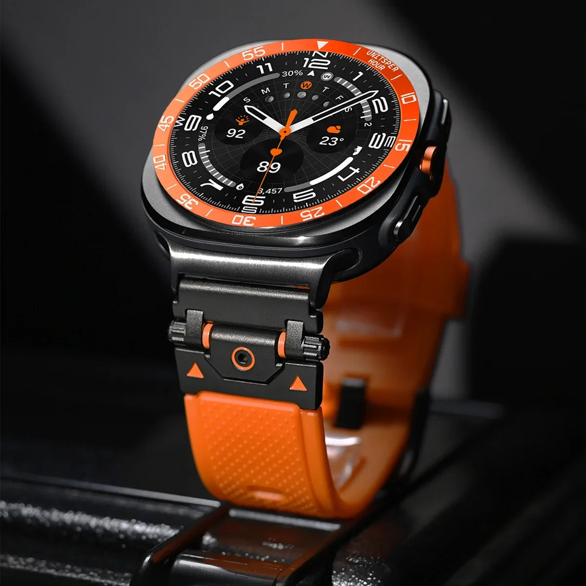 Funda de anillo de bisel de cu - Samsung Smartwatch Ultra Accessories reseña y precio