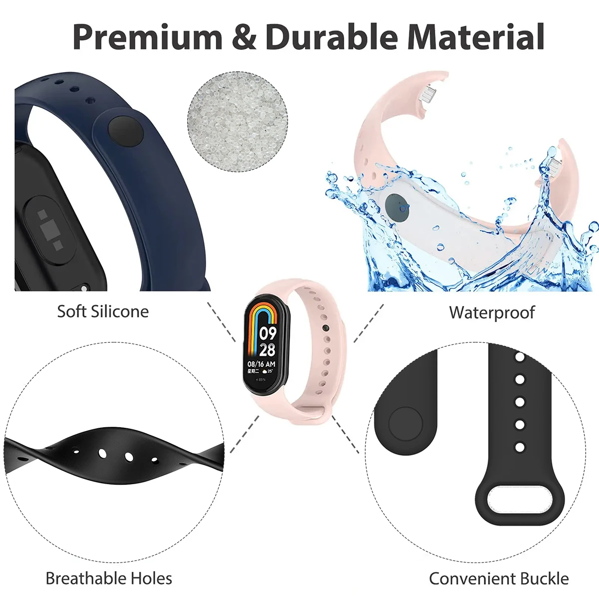 Correa de silicona para Xiaomi - Silicone Band Replacement reseña y precio