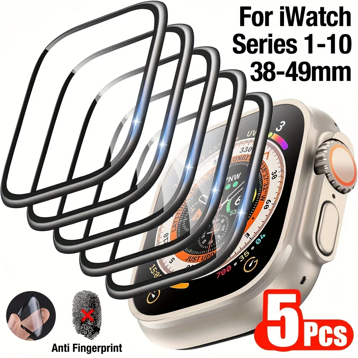 1-5 uds película antiarañazos  - Smartwatch Case reseña y precio