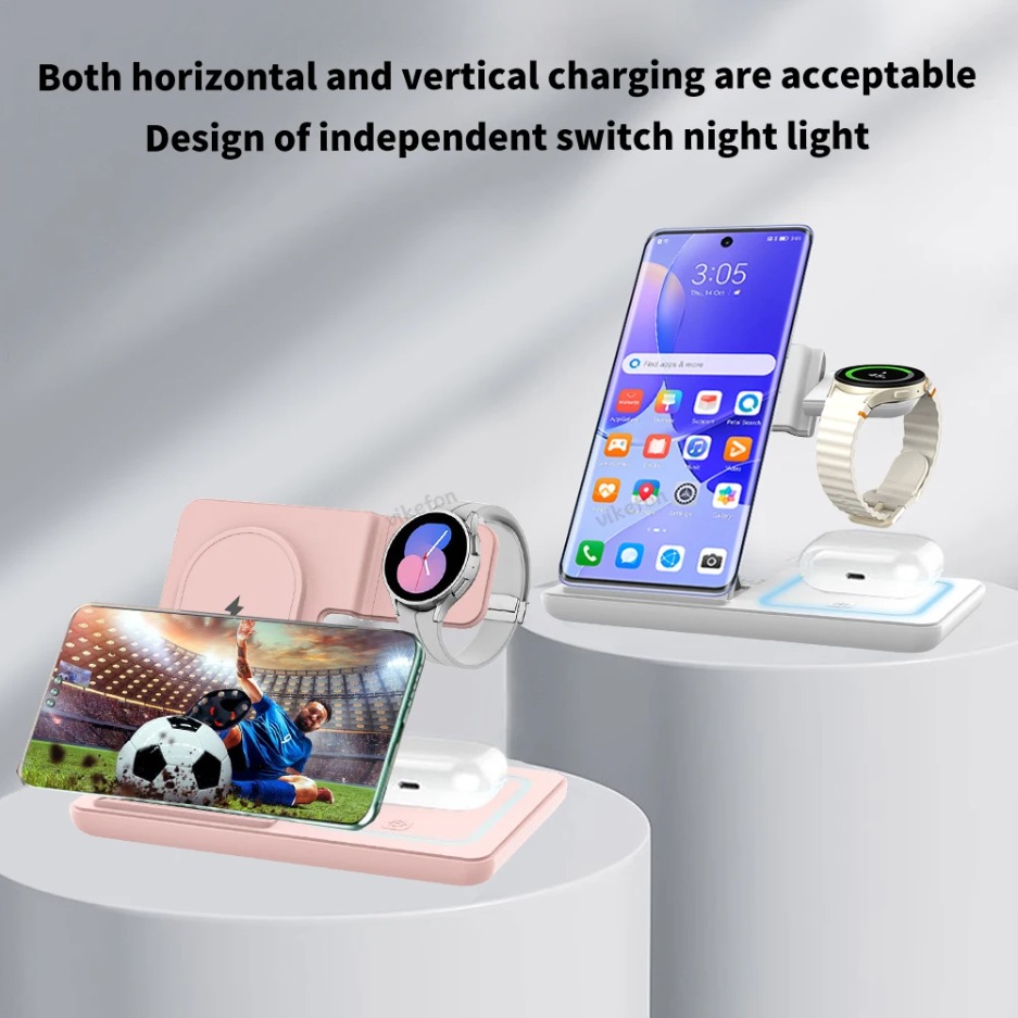 Cargador Inalámbrico 3 en 1 Pl - Wireless Charger Watch reseña y precio