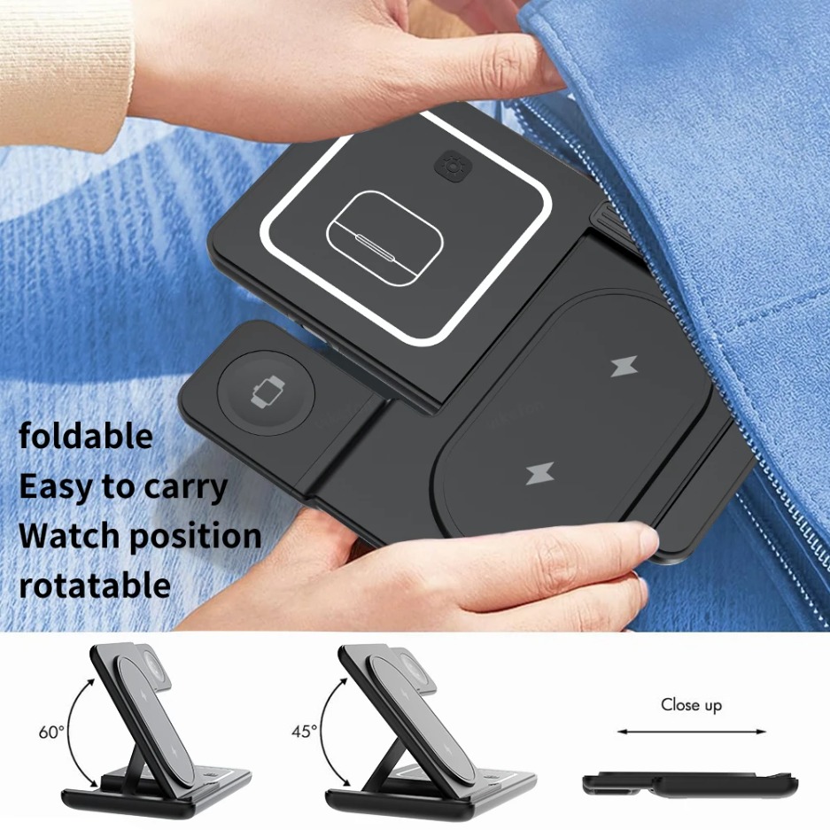 Cargador Inalámbrico 3 en 1 Pl - Wireless Charger Watch reseña y precio